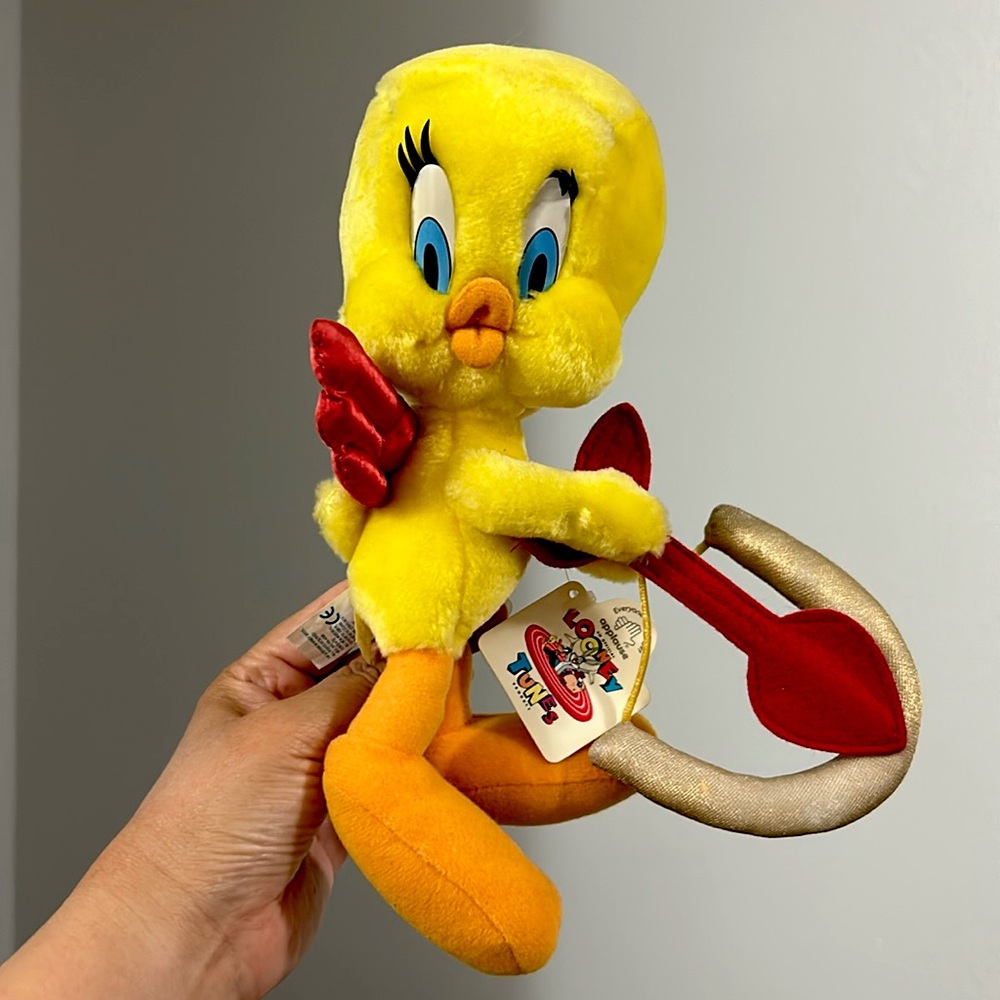 🖤1996 Vintage-Looney Tunes Product “Tweety Cupid Bird” -New  with Tags!